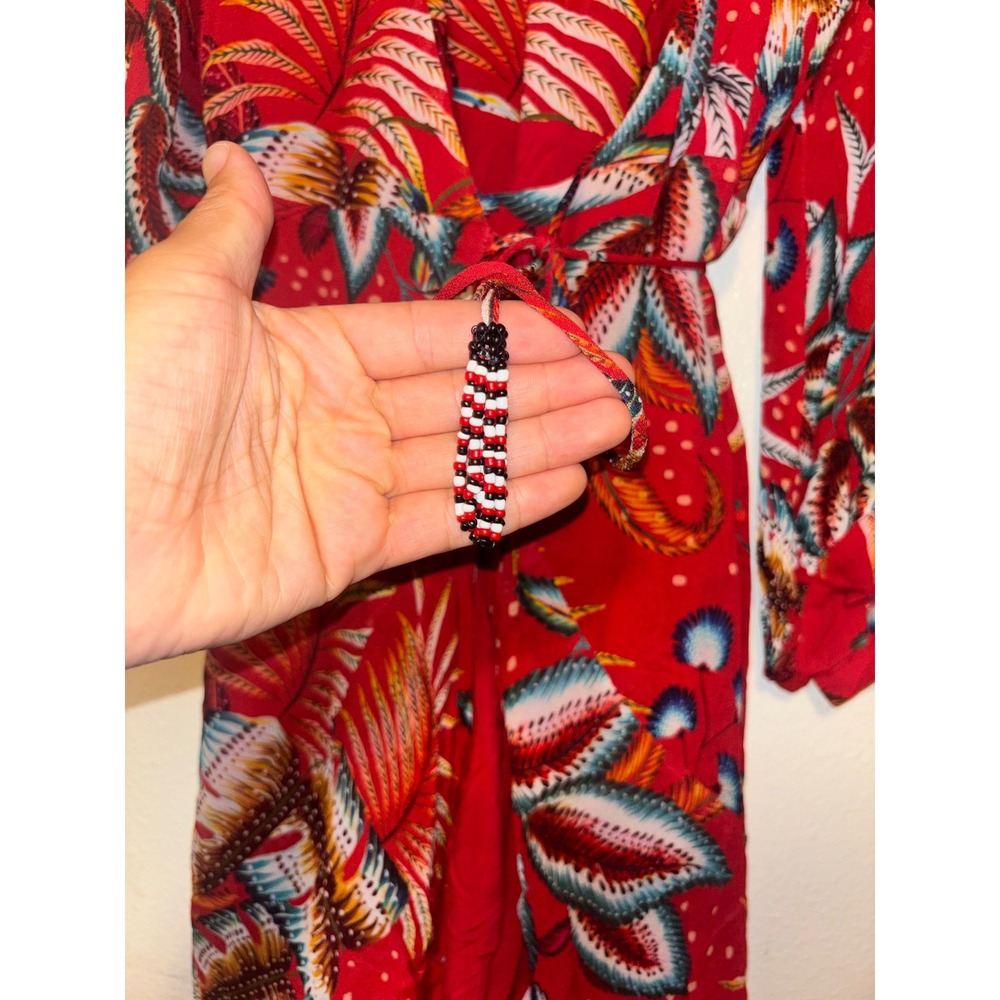 Farm Rio Winter Leaf Maxi Dress
In Red Multi color S - Picture 9 of 10